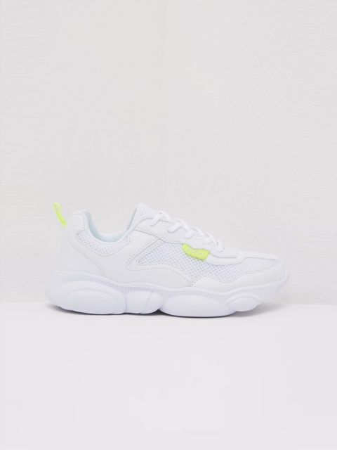 

shoexpress Women White Synthetic Walking Shoes