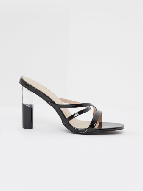 

shoexpress Women Black Solid Two-Tone Block Heels