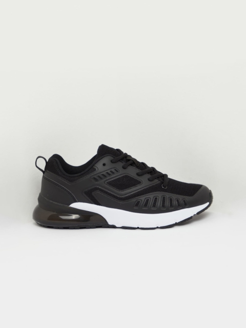 

shoexpress Women Black Textile Running Shoes