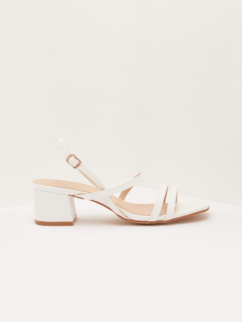 

shoexpress Women White Solid Block Heels