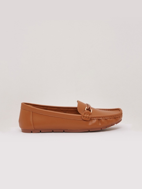 

shoexpress Women Tan Brown Loafers