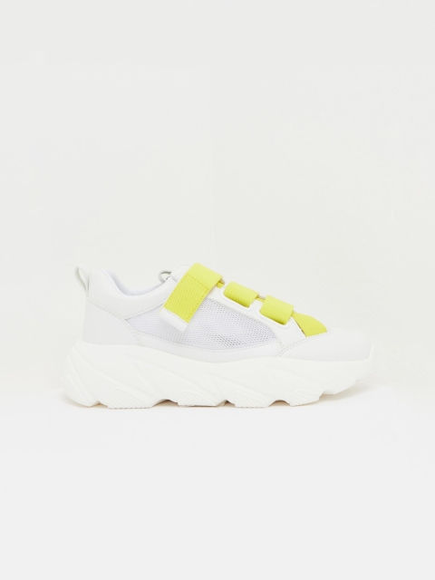 

shoexpress Women White Synthetic Running Shoes