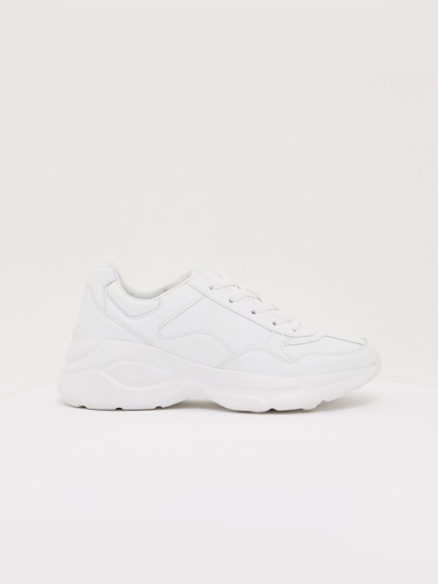 

shoexpress Women White Synthetic Running Shoes