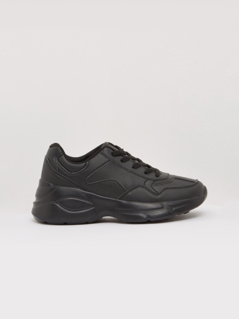 

shoexpress Women Black Synthetic Running Shoes