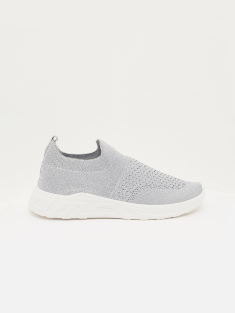 

shoexpress Women Grey Textile Running Shoes