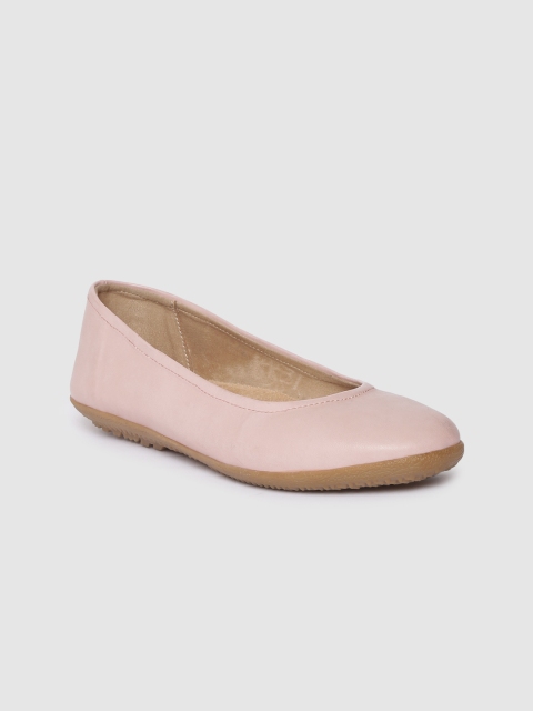 

Inc 5 Women Pink Solid Leather Ballerinas