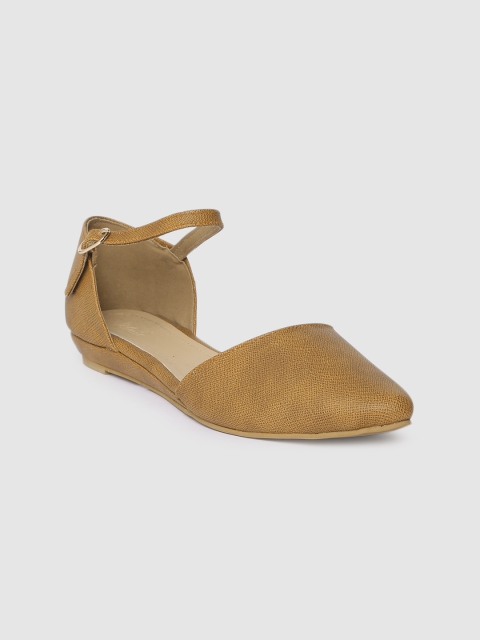 

Inc 5 Women Tan-Brown Solid Ballerinas