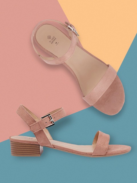 

Call It Spring Women Beige Solid Block Heels