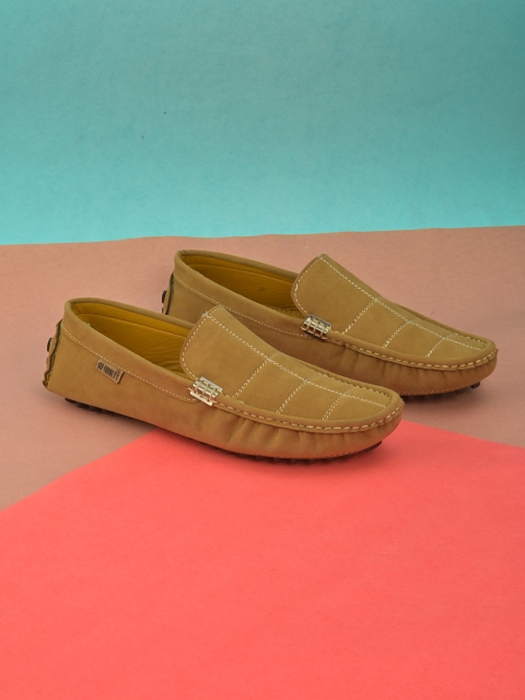 

Sir Corbett Men Tan Brown Suede Driving Shoes