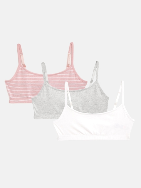 

Marks & Spencer Girls Pack of 3 Bralette Crop Tops, White