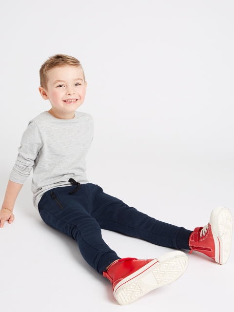 

Marks & Spencer Boys Navy Blue Solid Joggers