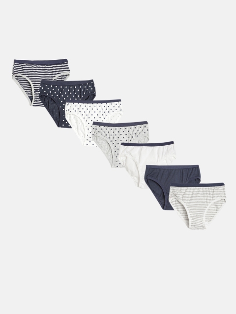

Marks & Spencer Girls Pack of 7 Basic Briefs T711775D, Navy blue