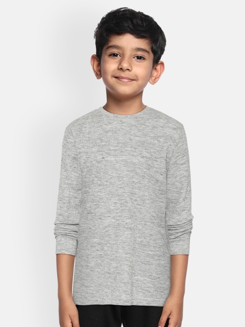 

Marks & Spencer Boys Grey Melange Solid Round Neck T-shirt