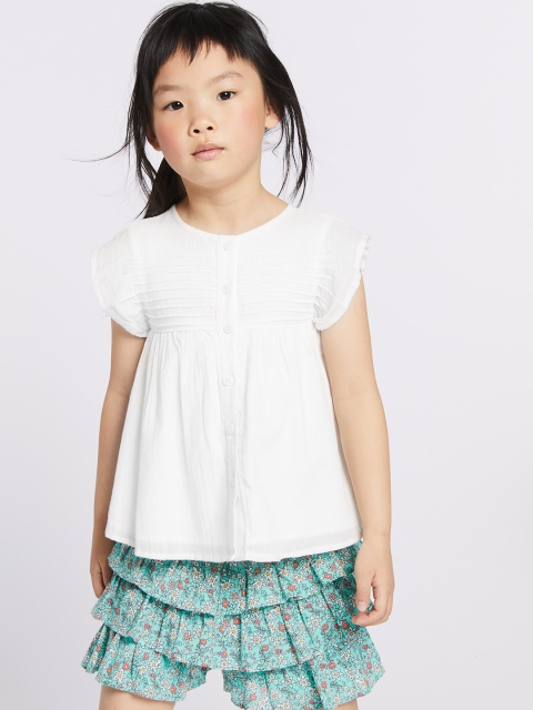 

Marks & Spencer Girls White Solid A-Line Top