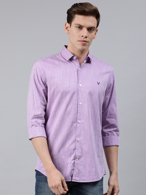 

Allen Solly Sport Men Purple Slim Fit Solid Casual Shirt