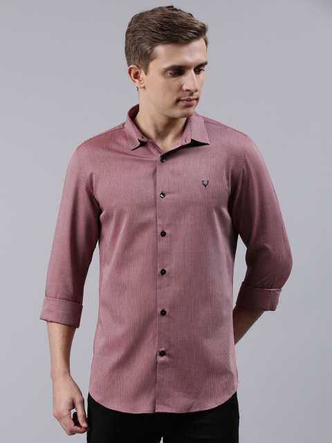 

Allen Solly Sport Men Maroon Slim Fit Self Design Casual Shirt