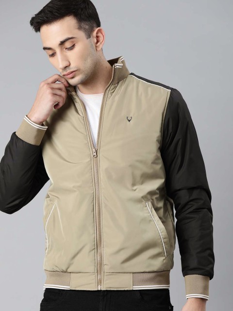 

Allen Solly Sport Men Black Colourblocked Bomber