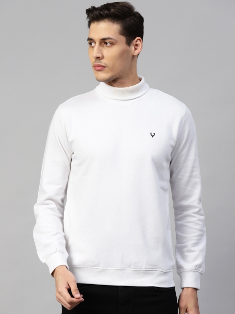 

Allen Solly Men White Solid Sweatshirt
