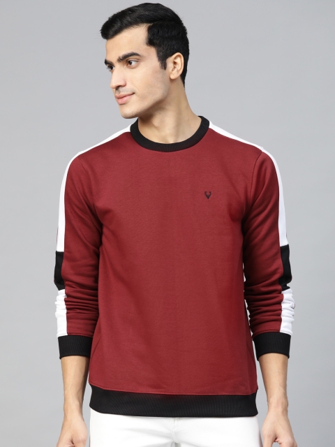 

Allen Solly Sport Men Maroon Solid Sweatshirt