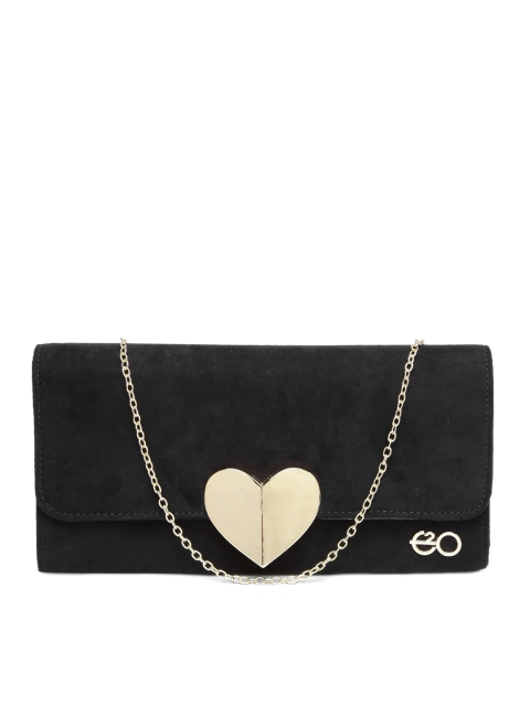 

E2O Black Oversized Clutch
