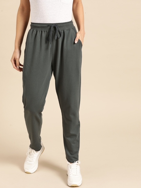 

ether Women Grey Solid Track Pants