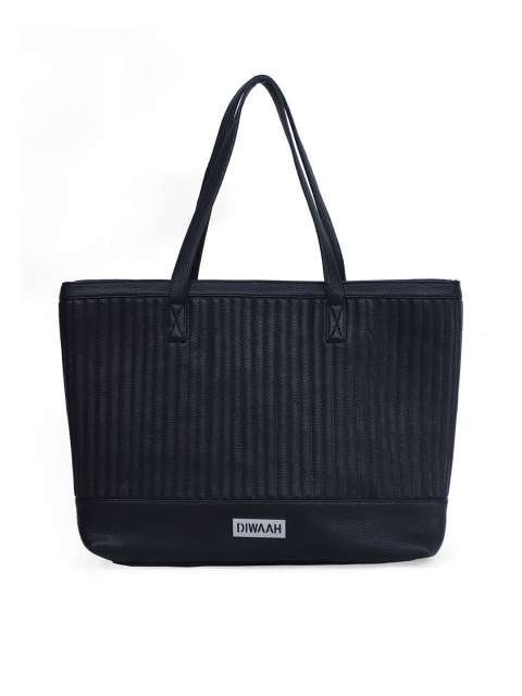 

Diwaah Black Self Design Shoulder Bag
