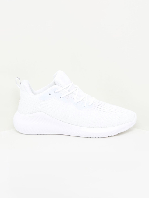 

shoexpress Men Off-White Textile Running Shoes