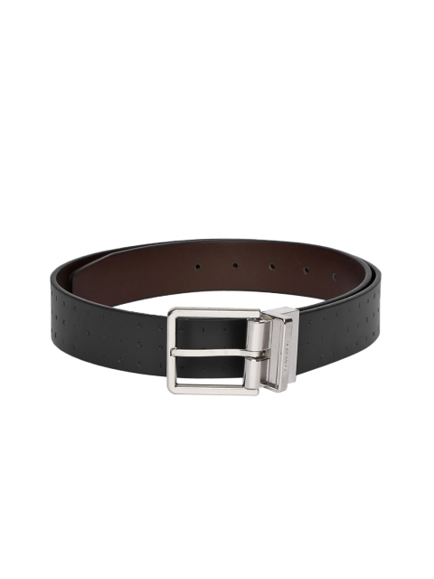 

Calvin Klein Men Black Solid Leather Belt