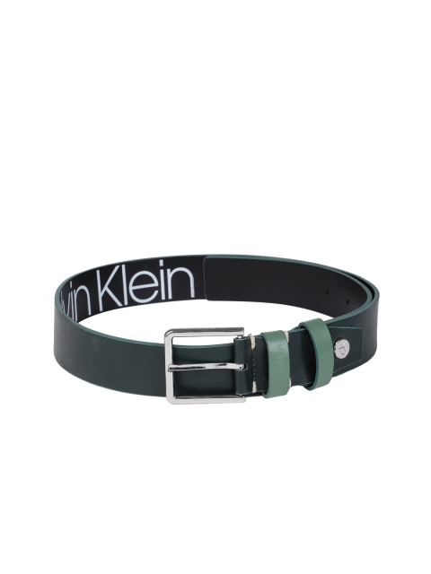 

Calvin Klein Men Green Solid Leather Belt