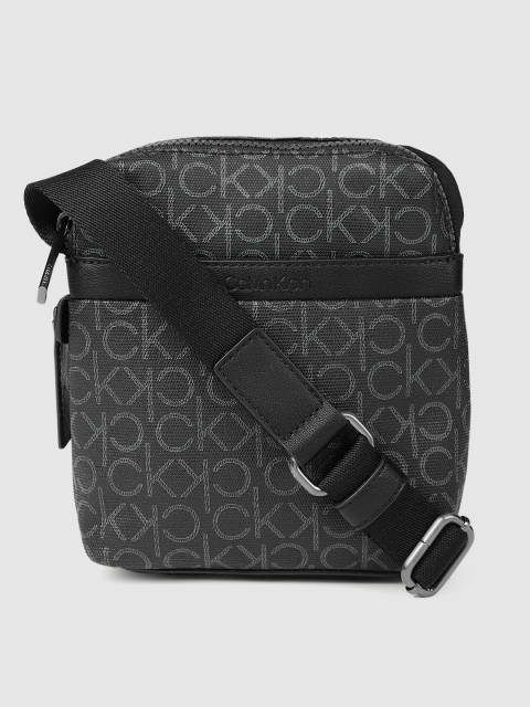 

Calvin Klein Men Black Printed Messenger Bag