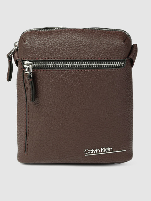 

Calvin Klein Men Brown Solid Messenger Bag