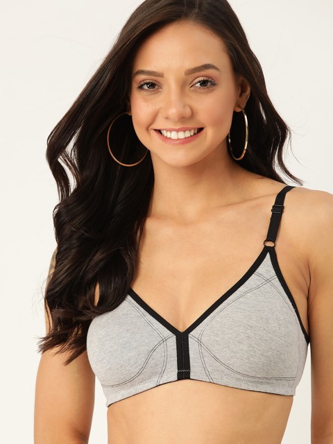 

DressBerry Grey Melange Solid Non-Wired Non Padded Everyday Bra PM-SC-ML-07
