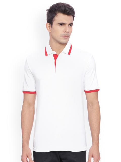 

Puma Men White ESS Pique Tipping Polo Collar T-shirt
