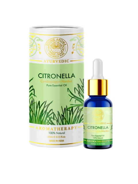 

DIVINE AROMA Citronella Essential Oil 10 ml, Green