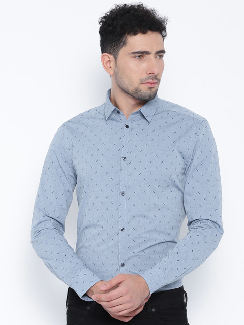 

Jack & Jones Blue Slim Fit Smart Casual Shirt