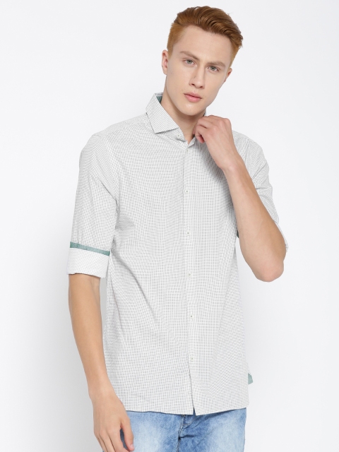 

Jack & Jones White Printed Slim Fit Casual Shirt