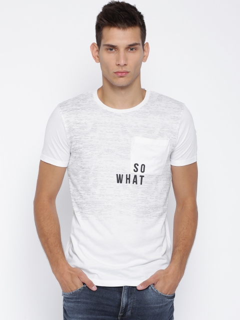 

Jack & Jones White Printed T-shirt