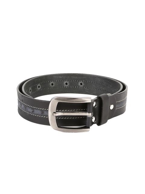 

WildHorn Men Black Leather Belt