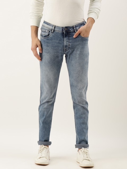 

Peter England Men Blue Slim Fit Mid-Rise Clean Look Stretchable Jeans