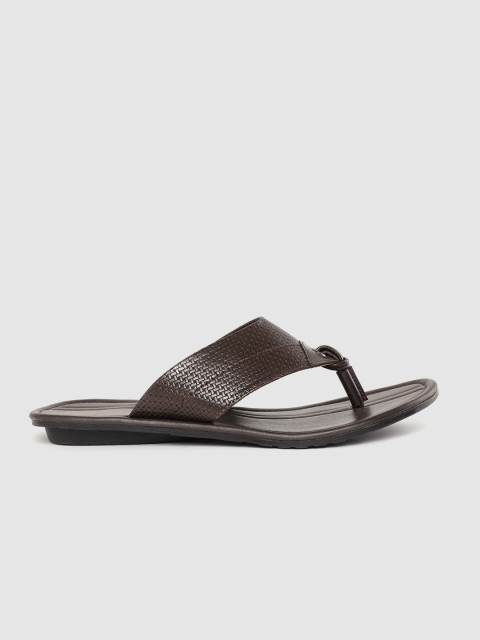 

Roadster Men Coffee Brown Basketweave Textured Comfort Sandals