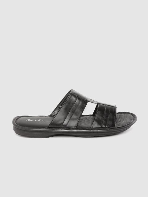 

Mast & Harbour Men Black Comfort Sandals