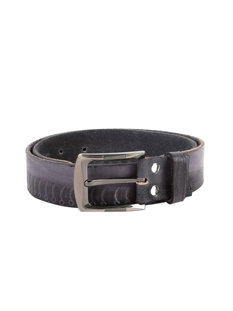 

WildHorn Men Grey Printed Leather Belt