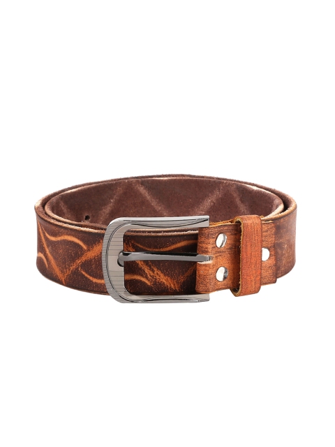 

WildHorn Men Brown Printed Leather Belt