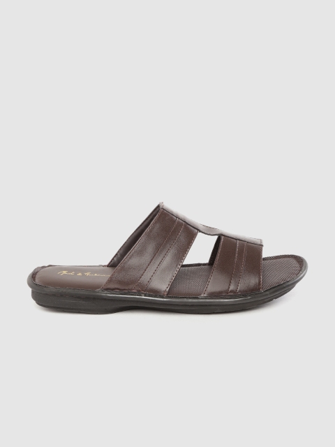 

Mast & Harbour Men Coffee Brown Comfort Sandals