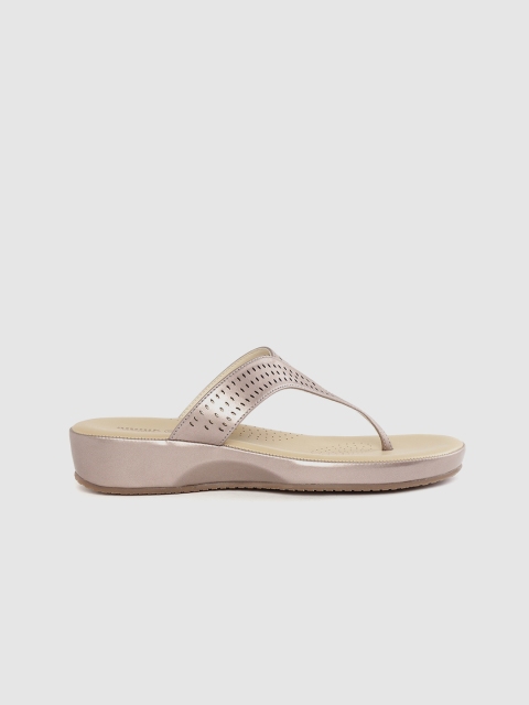 

Anouk Women Gunmetal-Toned Laser Cuts Comfort Heels, Metallic