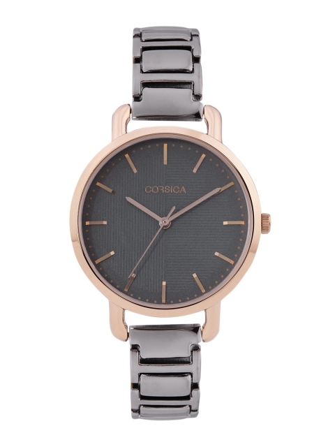 

CORSICA Women Gunmetal-Toned Analogue Watch LSA-C0-001-02, Metallic