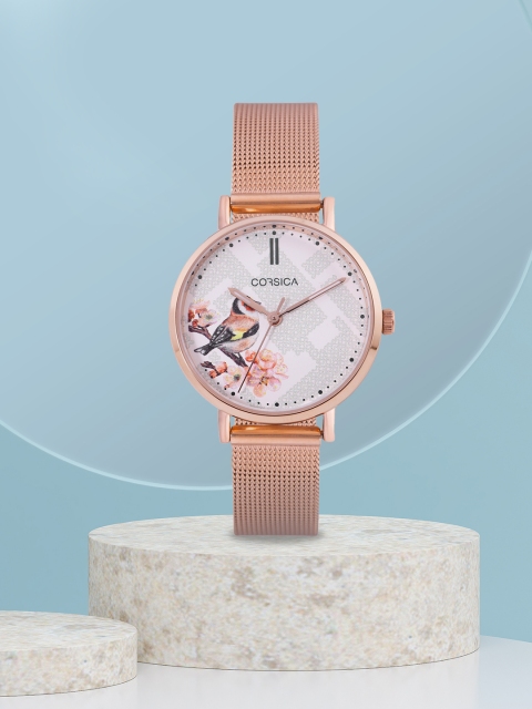

CORSICA Women Off-White Analogue Watch LSA-C0-007