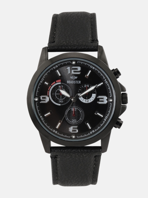 

Roadster Men Black Solid Analogue Watch SS18-RD5