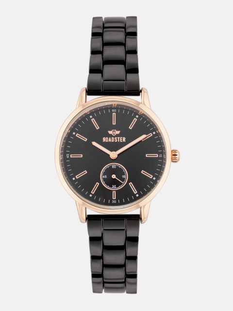 

Roadster Women Black & Gold-Toned Analogue Watch