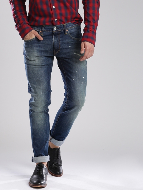 

Levi's Blue Skinny Straight Fit 65504 Stretchable Jeans